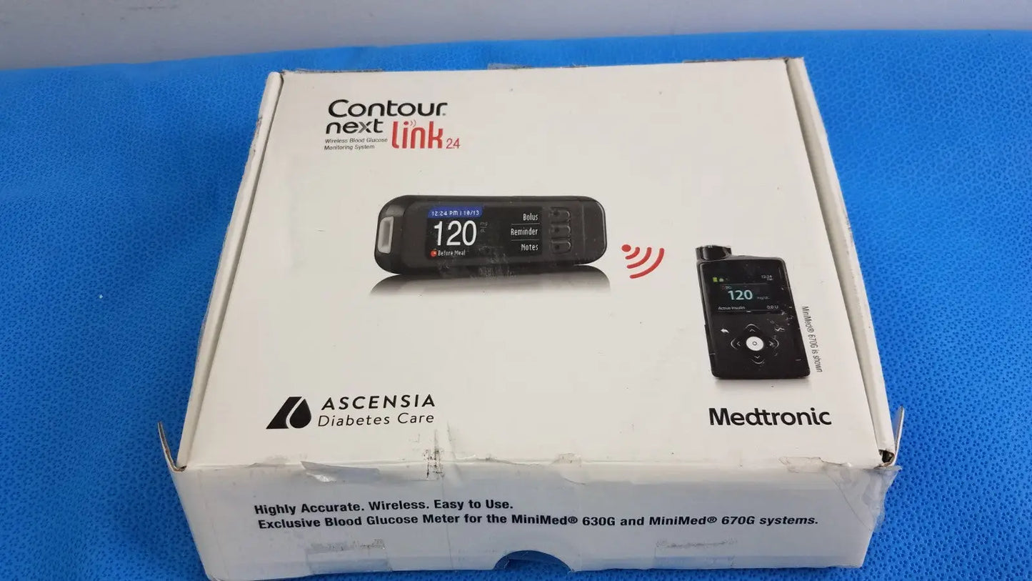 Reuse Medical Bayer Contour Next Link Wireless Blood Glucose Monitoring System Medtronic Glucose Monitors, second-hand product photo 1