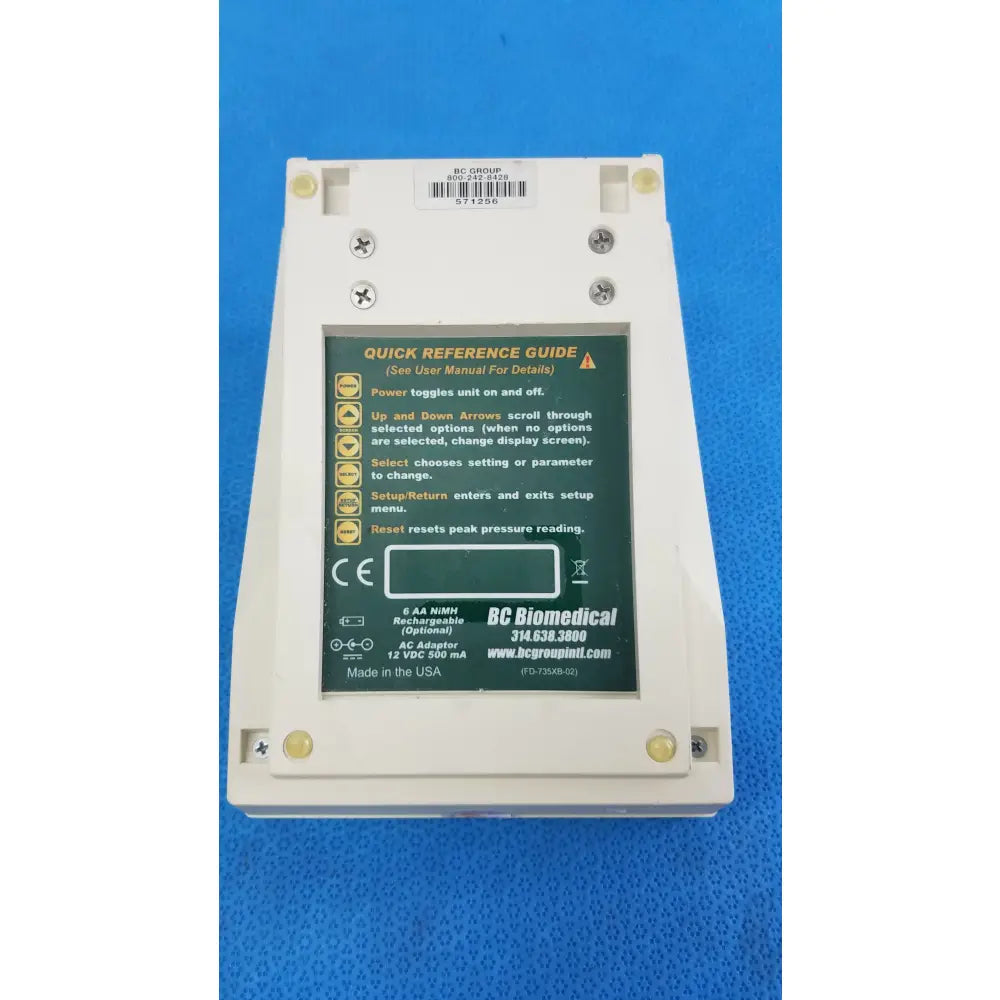 BC Biomedical NIBP-1010 Blood Pressure Simulator Blood Pressure Simulator, as-is (for parts) product photo 5