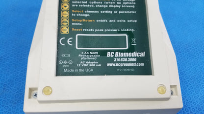 BC Biomedical NIBP-1010 Blood Pressure Simulator Blood Pressure Simulator, as-is (for parts) product photo 10