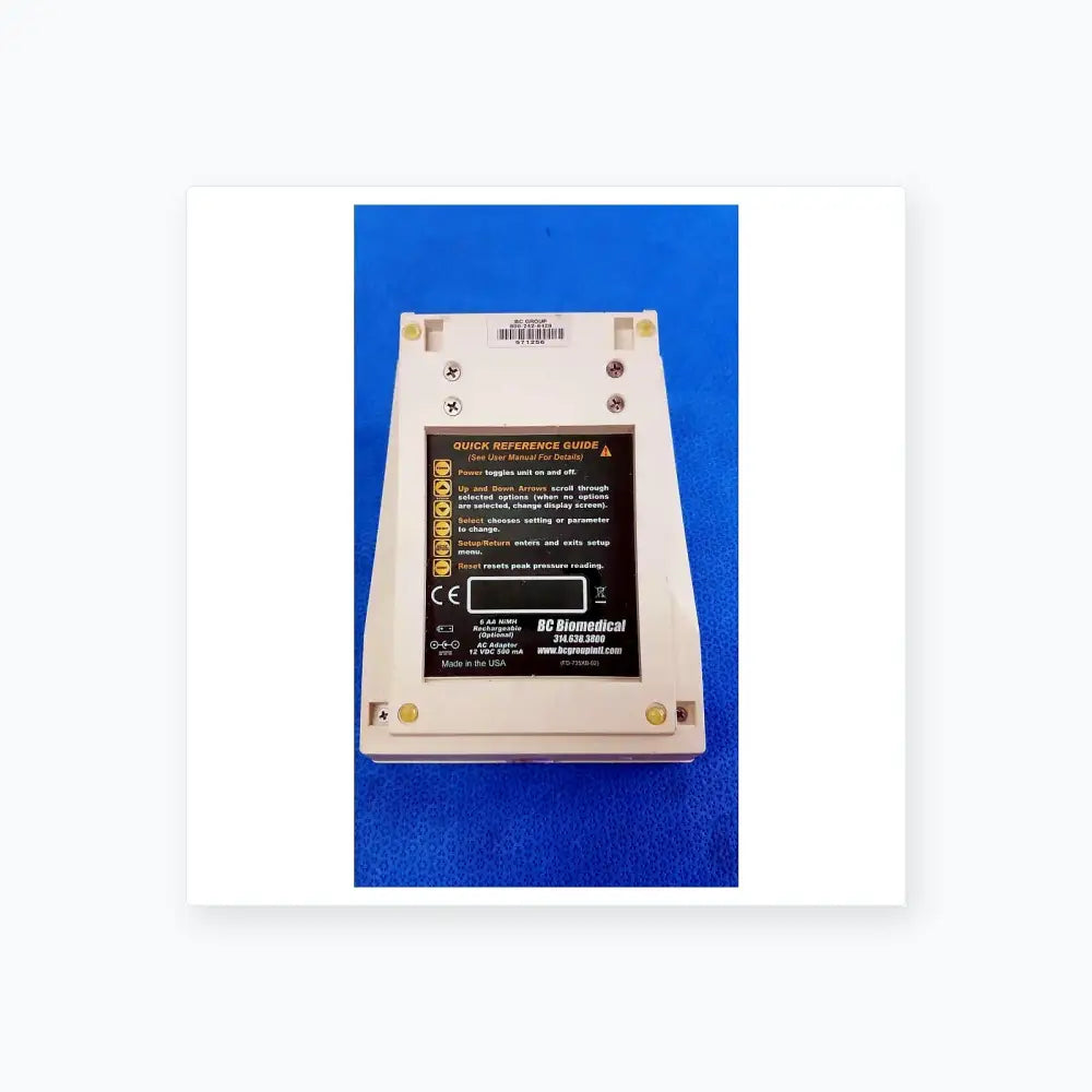 BC Biomedical NIBP-1010 Blood Pressure Simulator Blood Pressure Simulator, as-is (for parts) product photo 5
