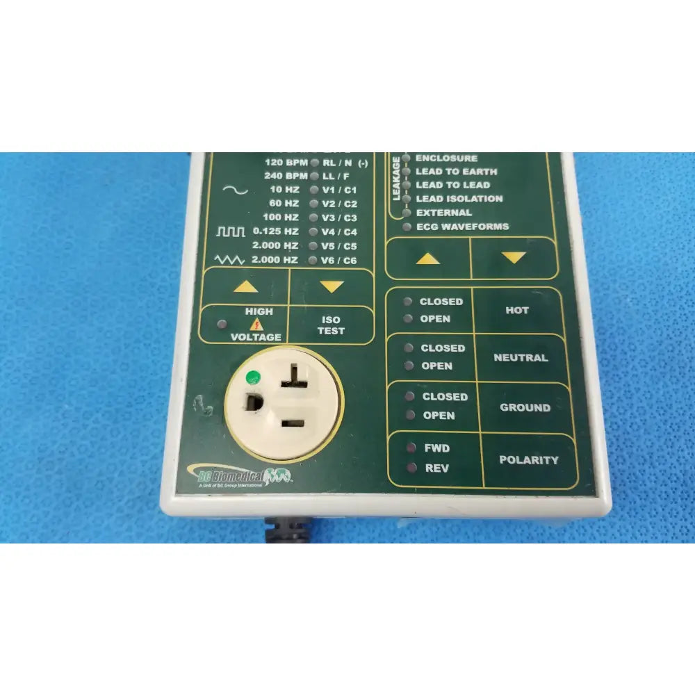 BC Biomedical SA-2010S Safety Analyzer With Patient Simulator and Chassis Cable Safety Analyzer with Patient Simulator, second-hand product photo 5