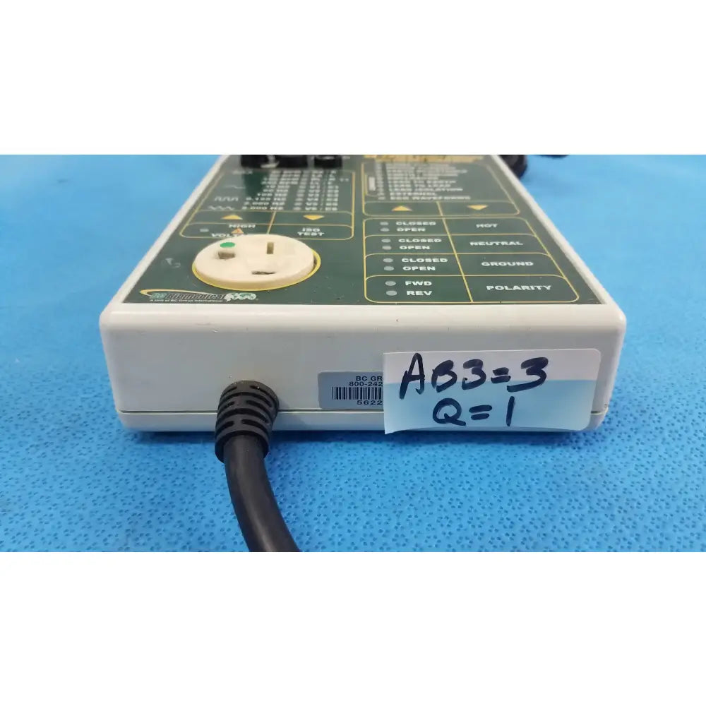 BC Biomedical SA-2010S Safety Analyzer With Patient Simulator and Chassis Cable Safety Analyzer with Patient Simulator, second-hand product photo 2