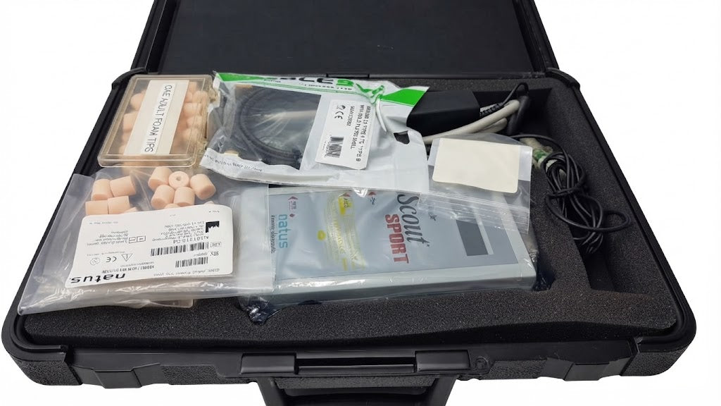 Bio-logic Scout Sport Natus Hearing Diagnostic Screening Device With Case & Accessories
