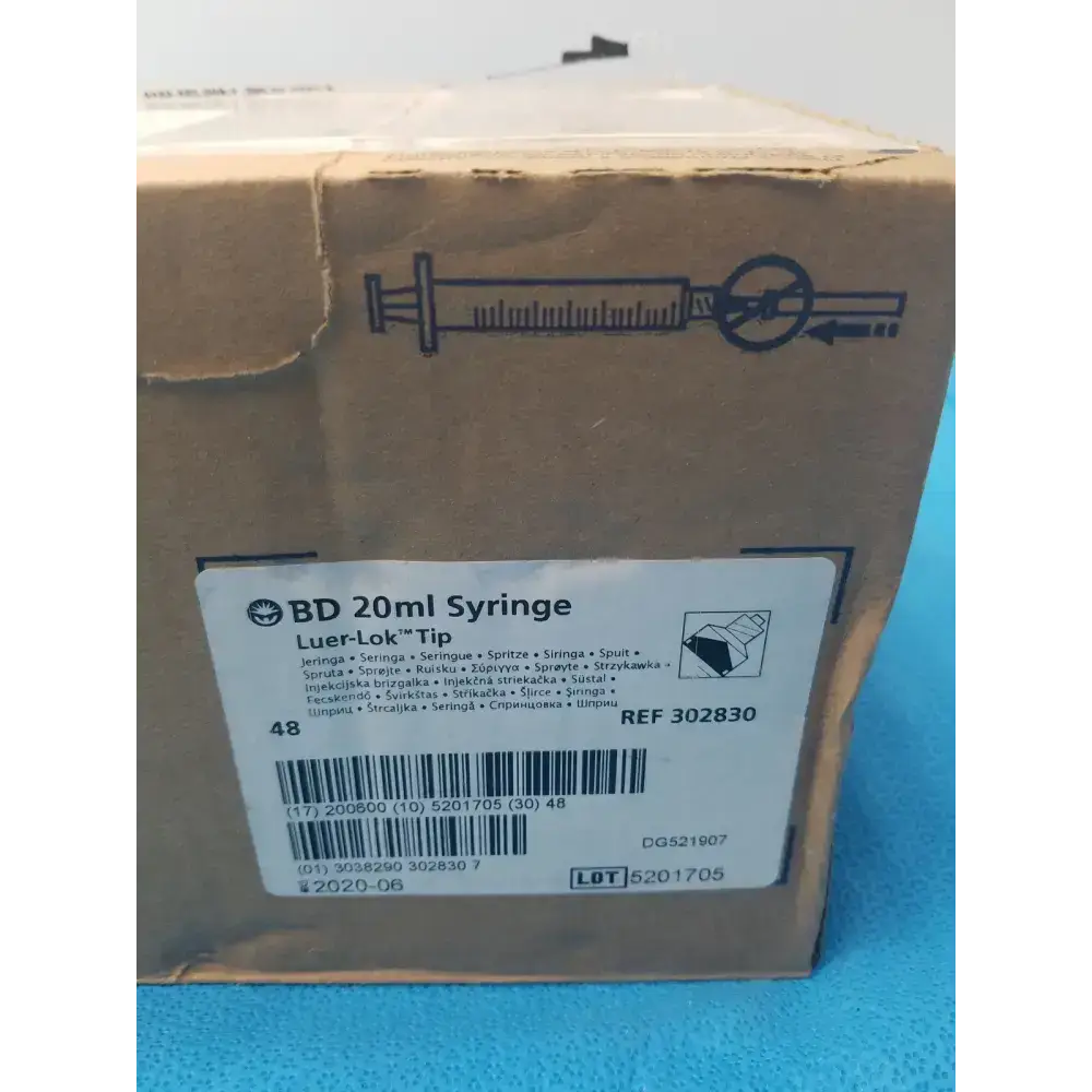 BD 20ml 48 Syrings - REF 302830 Box Syringe, new product photo 3