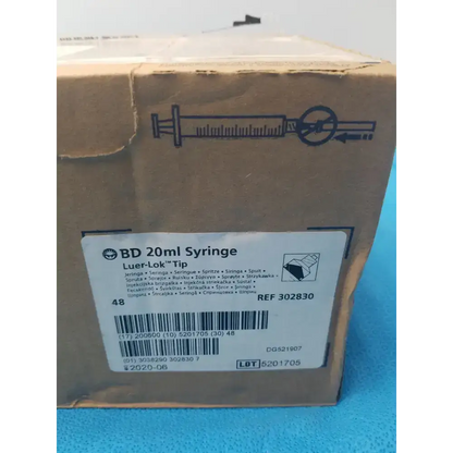 BD 20ml 48 Syrings - REF 302830 Box Syringe, new product photo 3
