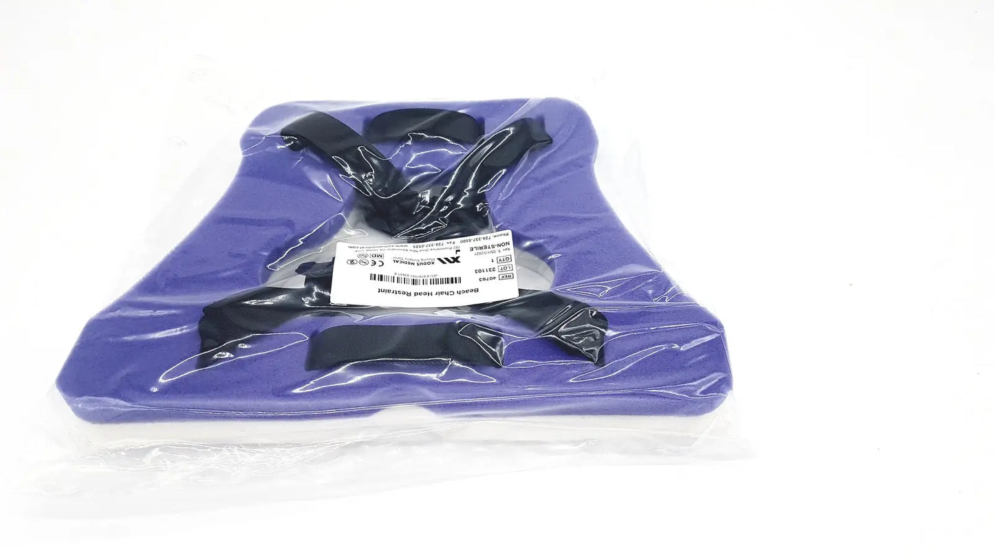 XODUS Medical Beach Chair Head Restraint 40763 Xodus One Size Fits Most Clip Strap Patient Positioning Head Restraint, new product photo 4