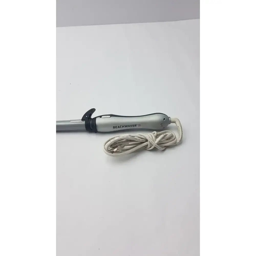 Beachwaver S1 Ceramic Rotating Curling Iron 1” Barrel Silver Curling Iron, second-hand product photo 6