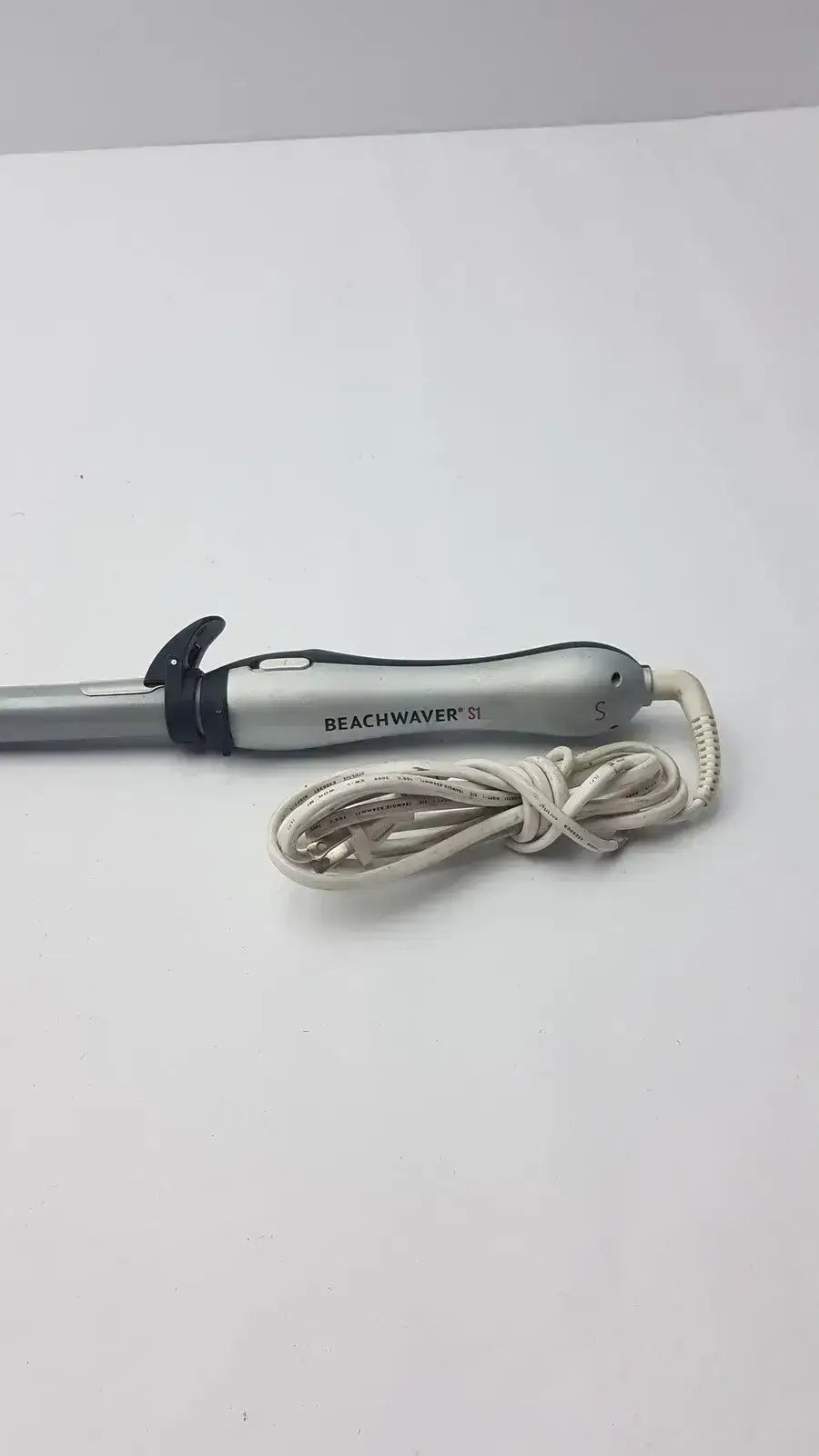Beachwaver S1 Ceramic Rotating Curling Iron 1” Barrel Silver Curling Iron, second-hand product photo 6