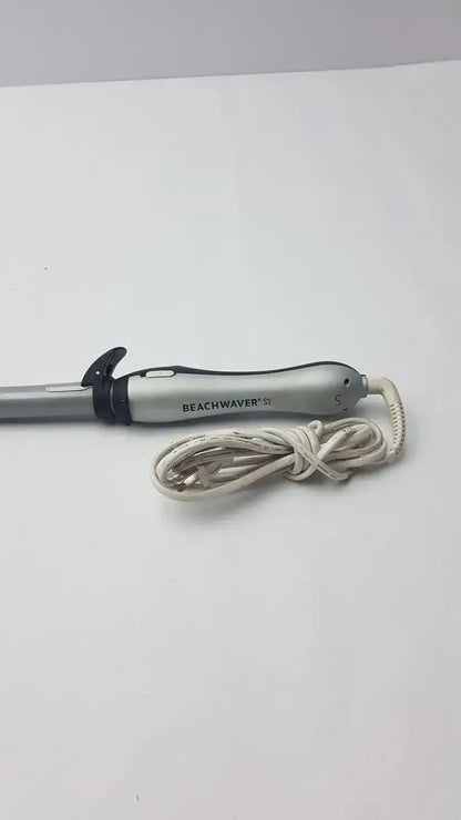 Beachwaver S1 Ceramic Rotating Curling Iron 1” Barrel Silver Curling Iron, second-hand product photo 6