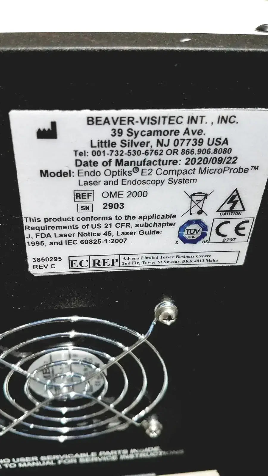 BEAVER-VISITEC Endo Optiks E2 Compact MicroProbe Laser Endoscopy Microprobe, second-hand product photo 4