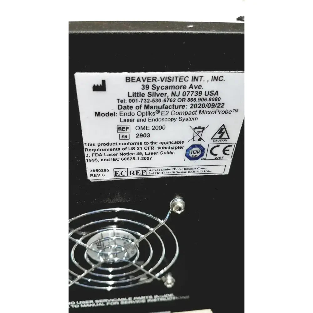 BEAVER-VISITEC Endo Optiks E2 Compact MicroProbe Laser Endoscopy Microprobe, second-hand product photo 4