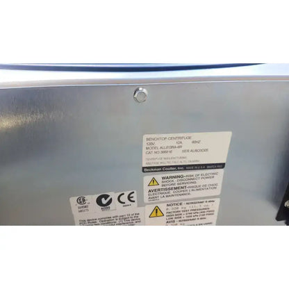 Beckman Coulter Allegra 6R Refrigerated Benchtop Centrifuge Centrifuge, second-hand product photo 12
