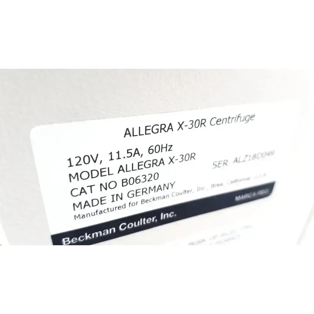 Beckman Coulter Allegra X-22R Refrigerated Benchtop Centrifuge Refrigerated Benchtop Centrifuge, as-is (for parts) product photo 6
