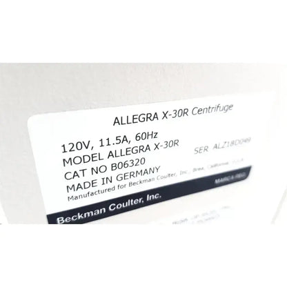 Beckman Coulter Allegra X-22R Refrigerated Benchtop Centrifuge Refrigerated Benchtop Centrifuge, as-is (for parts) product photo 6