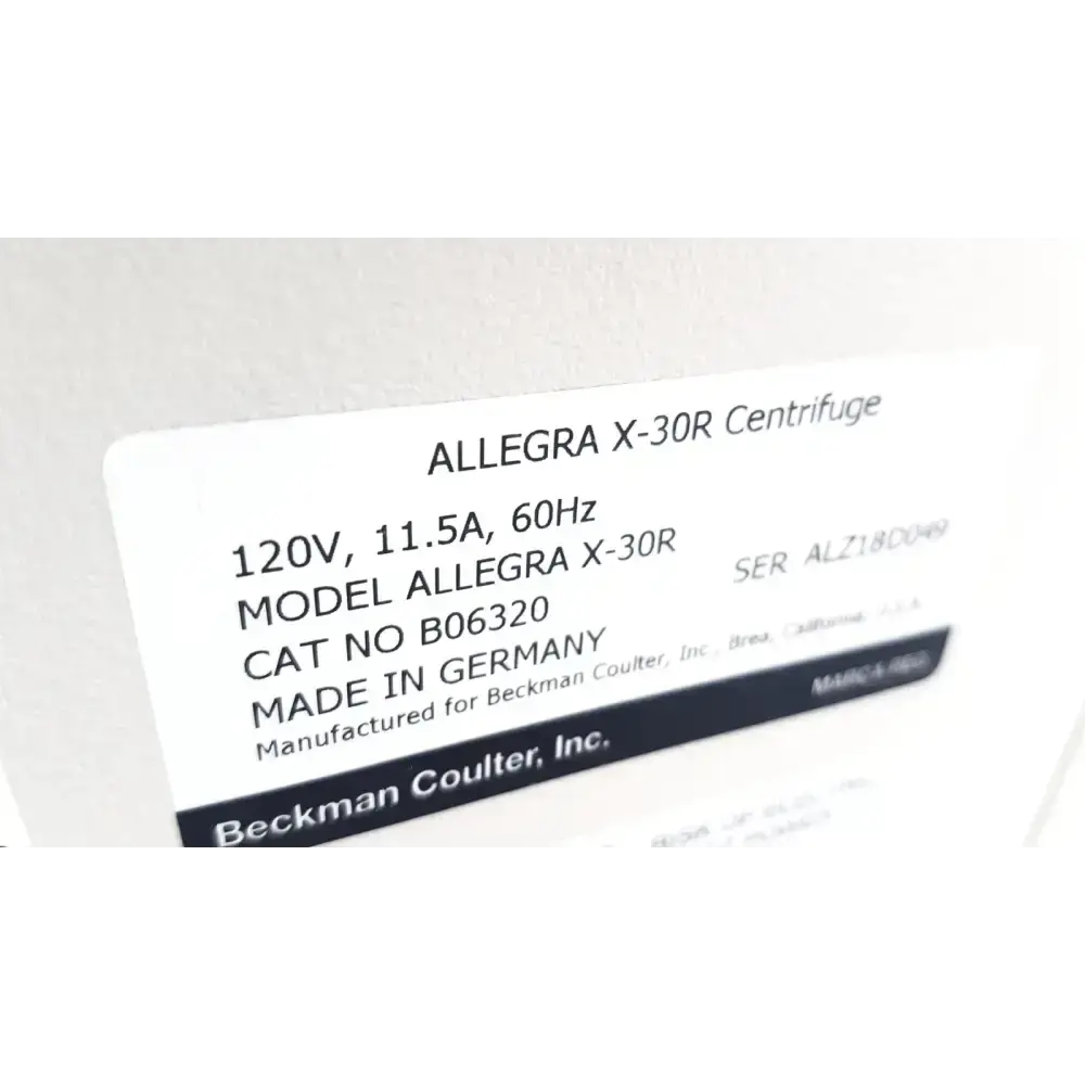 Beckman Coulter Allegra X-22R Refrigerated Benchtop Centrifuge Refrigerated Benchtop Centrifuge, as-is (for parts) product photo 6