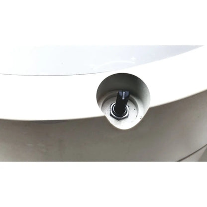 Black hexagonal bolt with textured head set into white plastic housing of beckman coulter microfuge 22r centrifuge