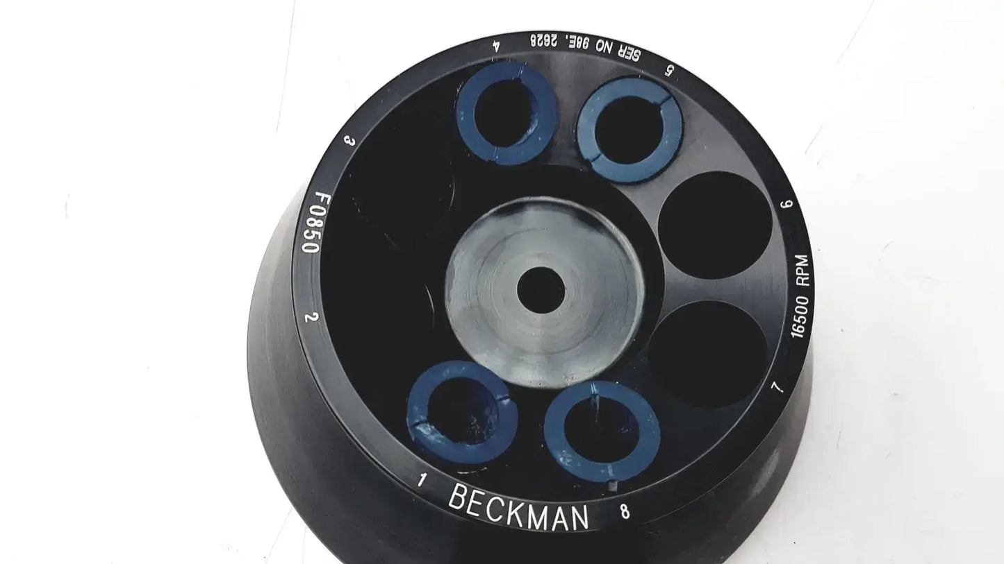 Beckman Coulter Beckman F0850 Fixed-Angle Aluminum Rotor 8 x 50 mL, 16500 RPM Centrifuge Rotor, second-hand product photo 4