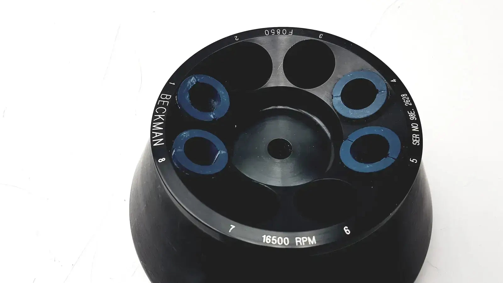 Beckman Coulter Beckman F0850 Fixed-Angle Aluminum Rotor 8 x 50 mL, 16500 RPM Centrifuge Rotor, second-hand product photo 5
