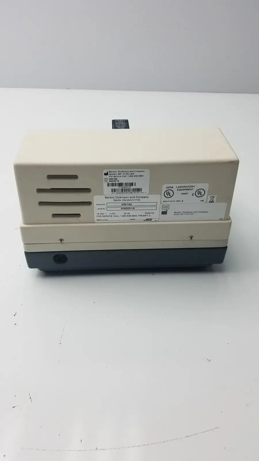 Becton Dickinson 250100 BD Microprobe Processor Laboratory Equipment Part, as-is (for parts) product photo 5