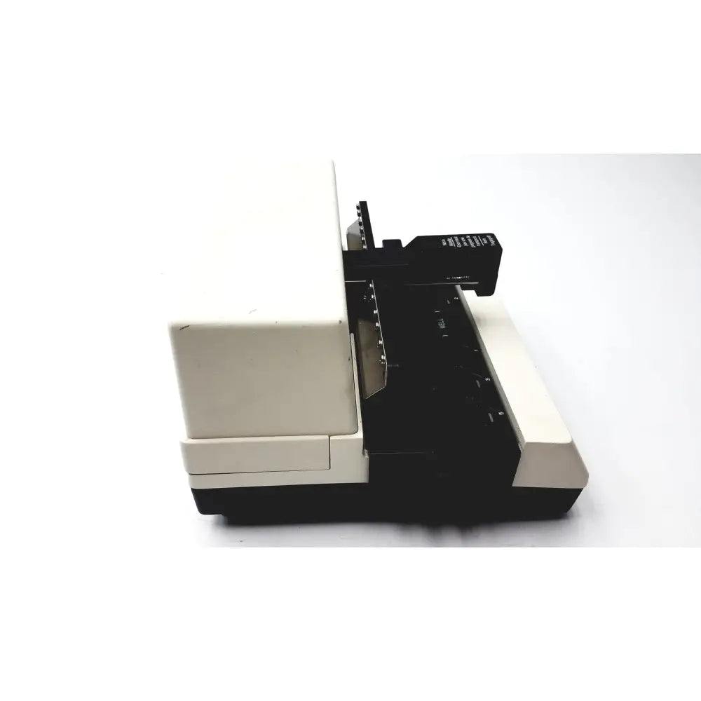 Becton Dickinson 250100 BD microprobe processor desktop printer black and cream with visible paper feed slot for reuse medical