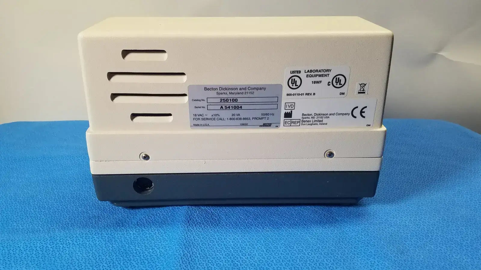 Becton Dickinson BD MicroProbe Processor A541004 MicroProbe Processor, as-is (for parts) product photo 5