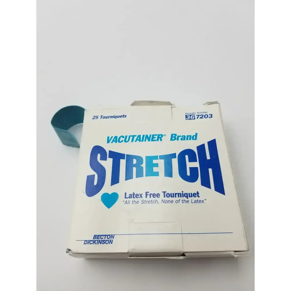 Becton Dickinson BD Vacutainer Stretch Tourniquets Latex-Free 25-Count Box Phlebotomy Tourniquet, second-hand product photo 1