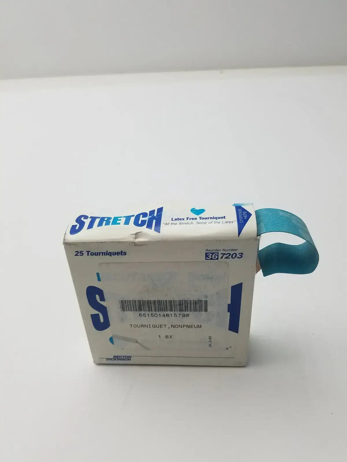 Becton Dickinson BD Vacutainer Stretch Tourniquets Latex-Free 25-Count Box Phlebotomy Tourniquet, second-hand product photo 3
