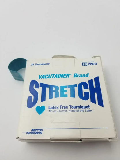 Becton Dickinson BD Vacutainer Stretch Tourniquets Latex-Free 25-Count Box Phlebotomy Tourniquet, second-hand product photo 1