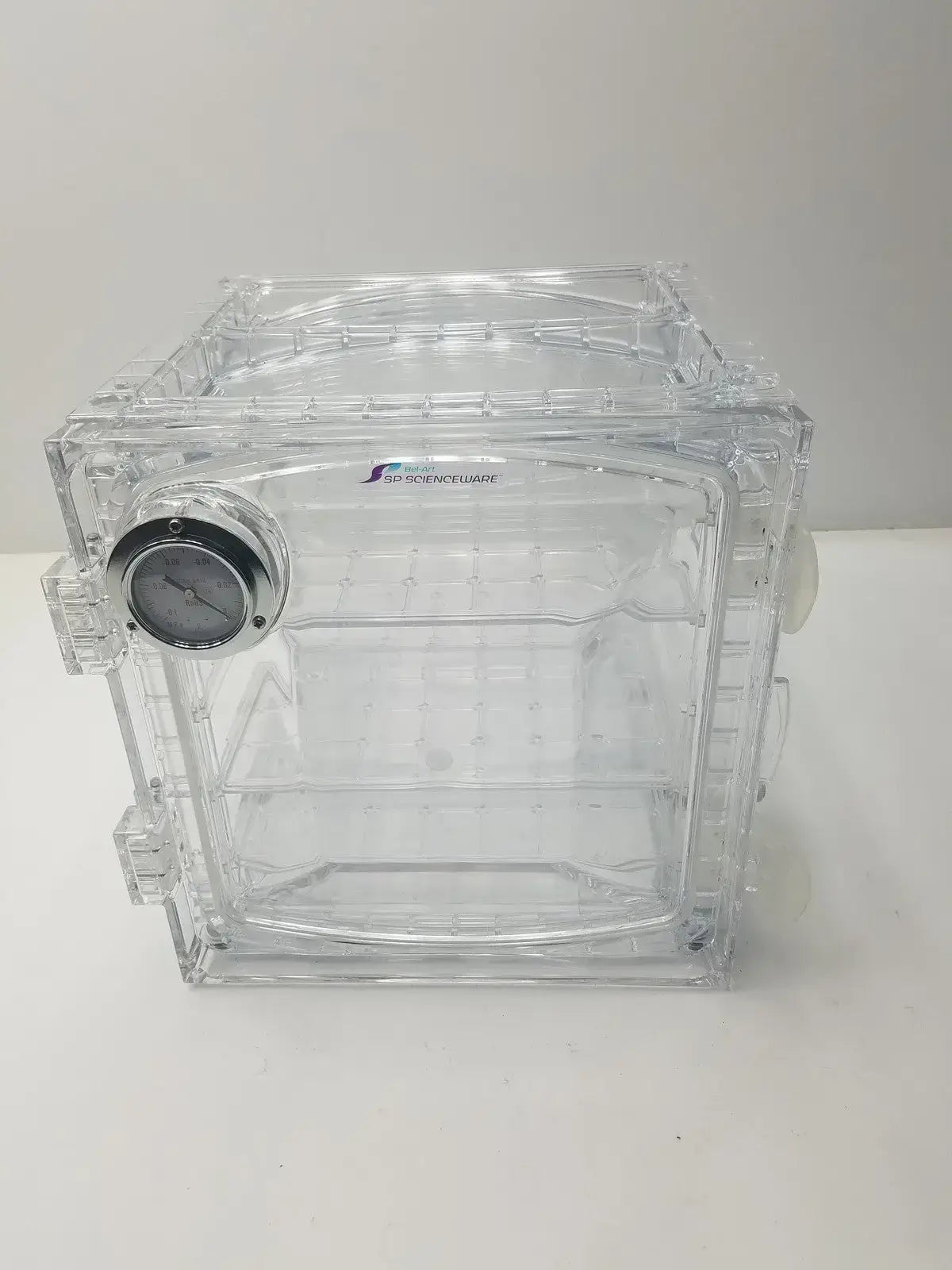 Bel-Art SP Scienceware Clear Acrylic Vacuum Desiccator Cabinet Vacuum Desiccator Cabinet, second-hand product photo 4
