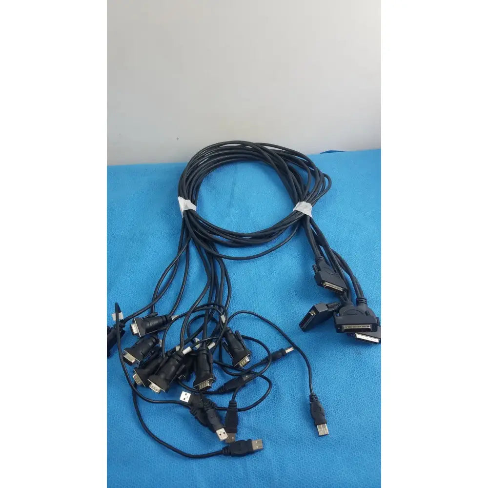 Reuse Medical Belkin F1D9401-06 OmniView Dual-Port PS/2 VGA USB KVM Cables Power Cables & Connectors, second-hand product photo 1