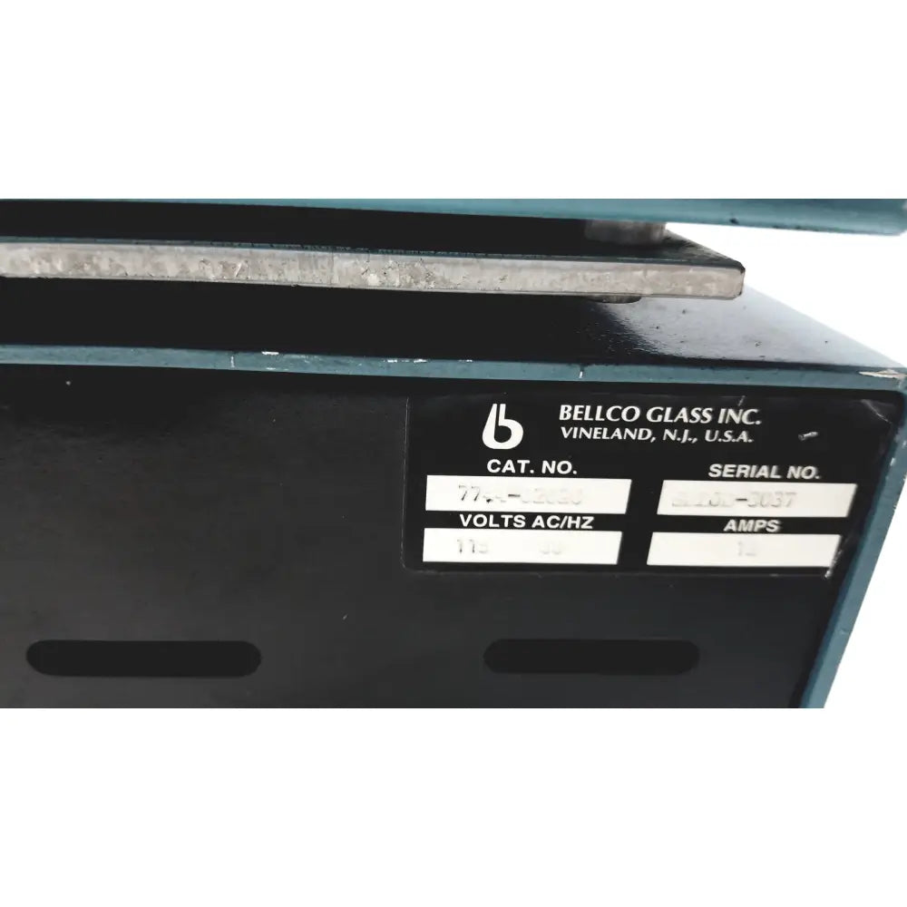 Image of a black bellco orbital shaker model 7744-02020 110 volts tested working for laboratory use