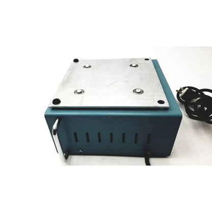 Teal bellco orbital shaker 7744-02020 with silver metal plate and vertical ventilation slots on side as-is condition