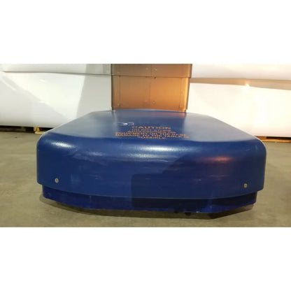 Blue plastic industrial cart with rectangular base and rounded edges for berchtold d850 operon surgical table use