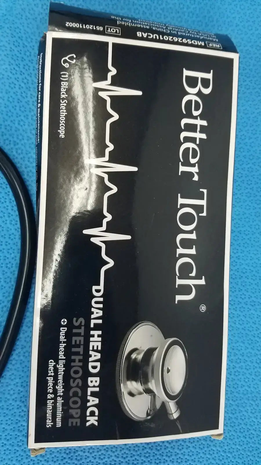 Better Touch Dual Head Black Stethoscope Lightweight - MD5926201UCAB Stethoscope, second-hand product photo 8