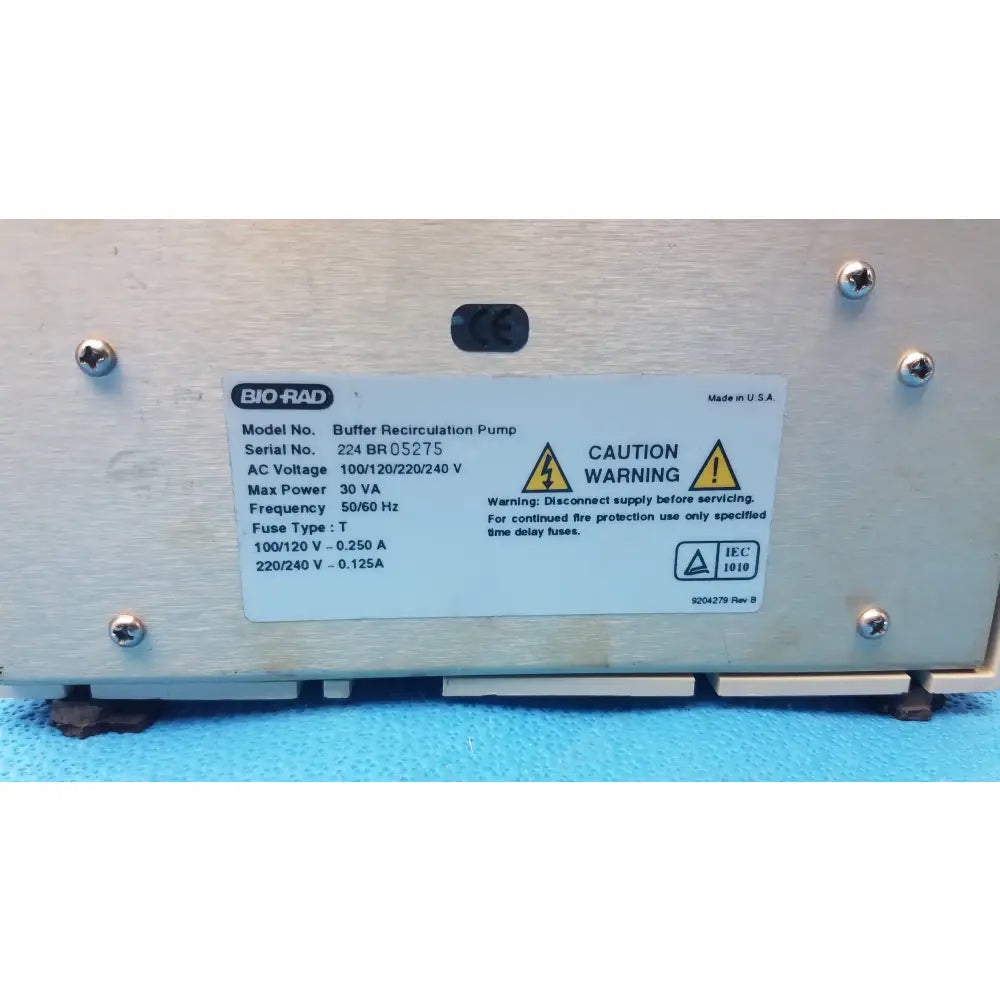 Bio-Rad Buffer Recirculation Pump Variable Speed Pump Buffer Recirculation Pump, second-hand product photo 10