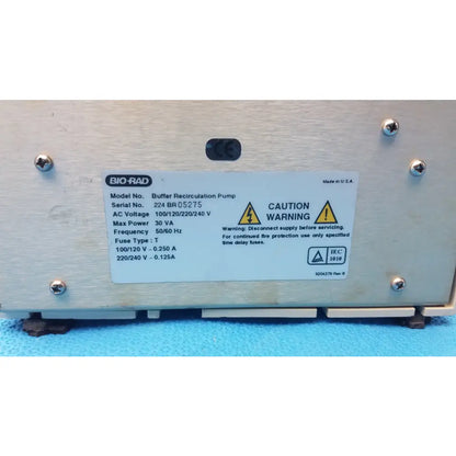 Bio-Rad Buffer Recirculation Pump Variable Speed Pump Buffer Recirculation Pump, second-hand product photo 10