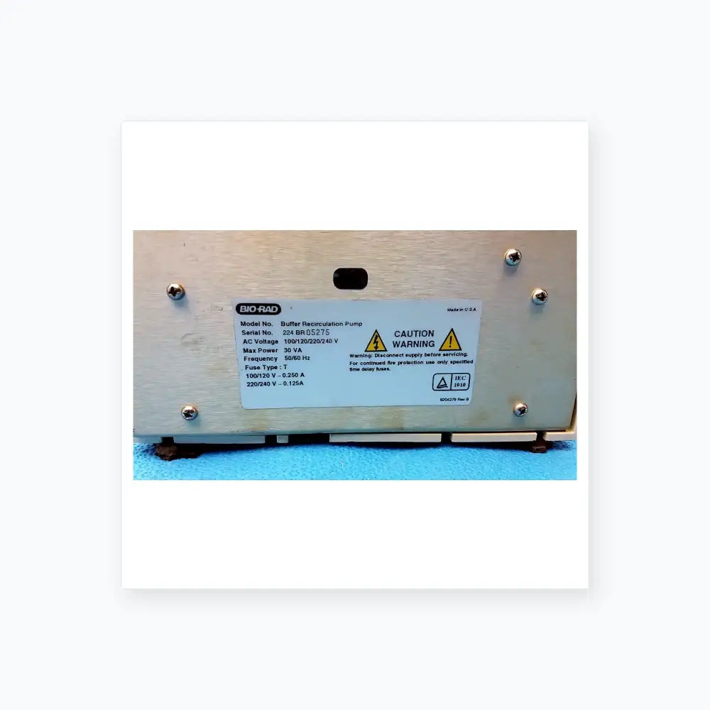 Bio-Rad Buffer Recirculation Pump Variable Speed Pump Buffer Recirculation Pump, second-hand product photo 10