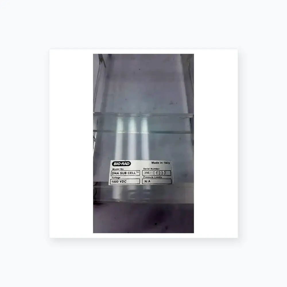 Bio-Rad Bio Rad DNA Mini Sub Cell GT Horizontal Electrophoresis Systems Horizontal Electrophoresis System, second-hand product photo 10