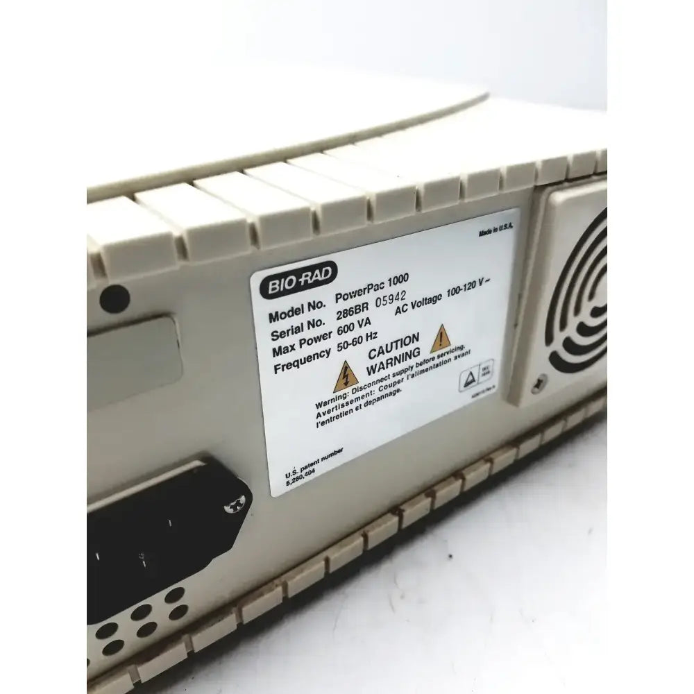 Bio-Rad PowerPac 1000 Electrophoresis HV High Voltage Power Supply Electrophoresis Power Supply, second-hand product photo 6
