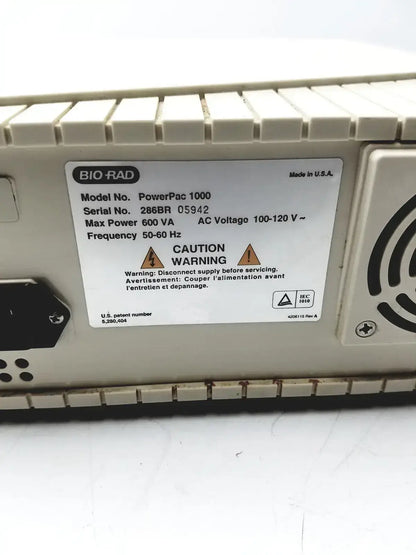 Bio-Rad PowerPac 1000 Electrophoresis HV High Voltage Power Supply Electrophoresis Power Supply, second-hand product photo 7