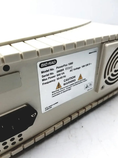 Bio-Rad PowerPac 1000 Electrophoresis HV High Voltage Power Supply Electrophoresis Power Supply, second-hand product photo 6