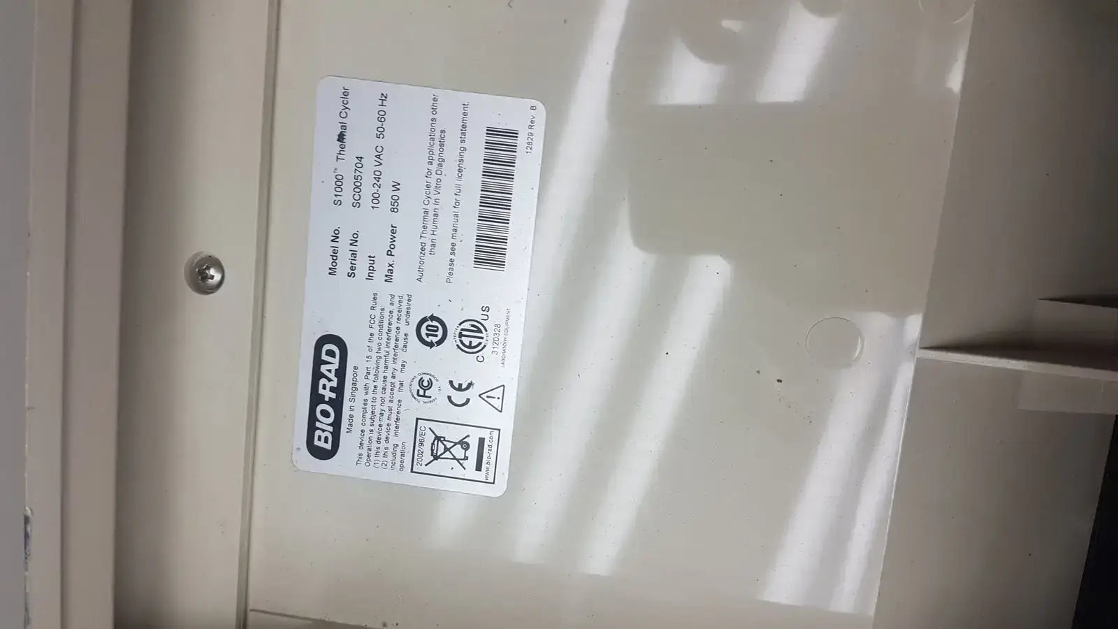 Bio-Rad S1000 Thermal Cycler Thermal Cycler, second-hand product photo 6