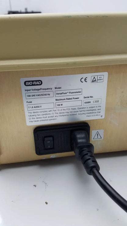 Bio Rad VersaFluor Fluorometer 435BR Fluorometer, as-is (for parts) product photo 5