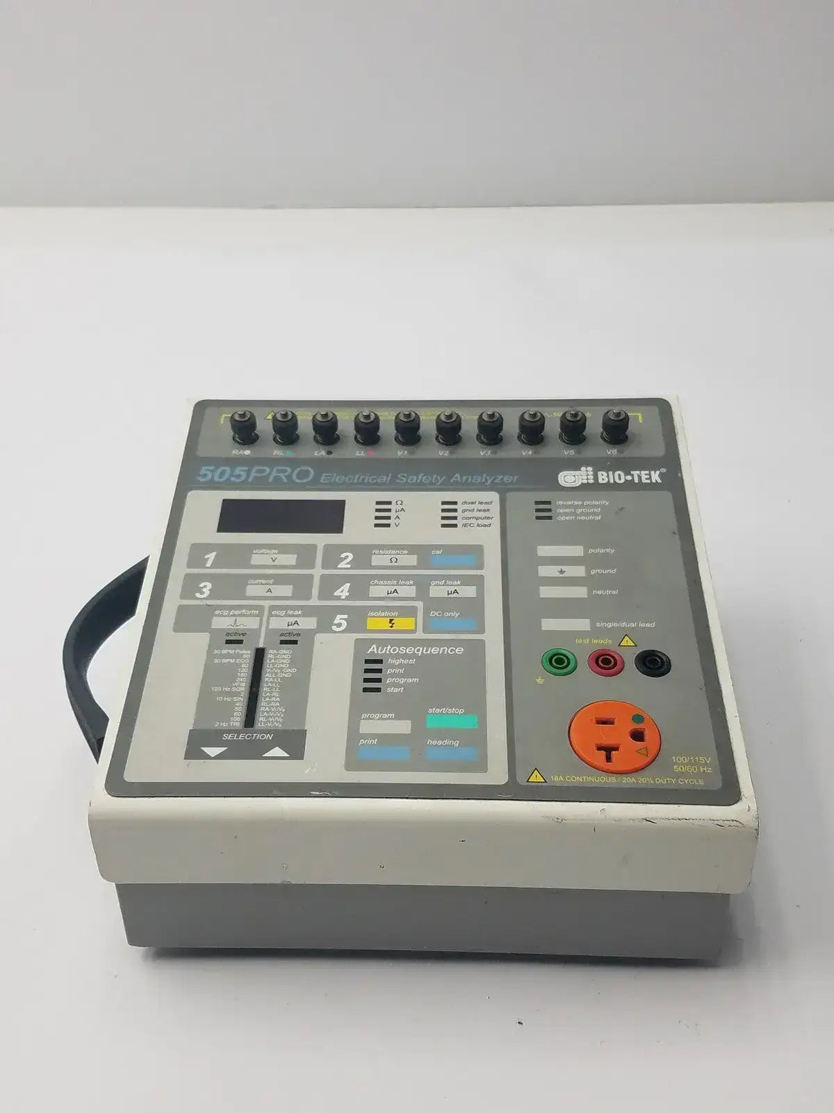 Bio-Tek 505PRO Electrical Safety Analyzer Electrical Safety Analyzer, second-hand product photo 10