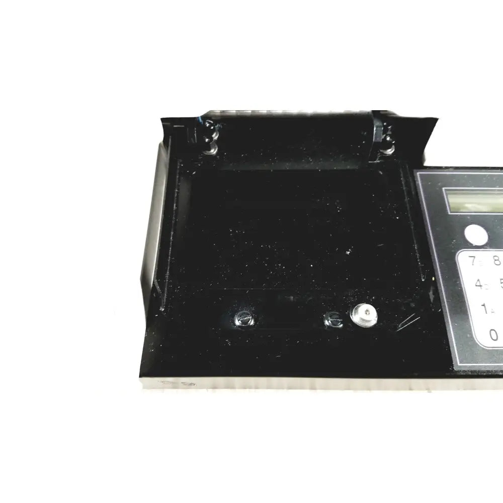 Black plastic cash register with digital keypad and display for instruments elx800 universal microplate reader use