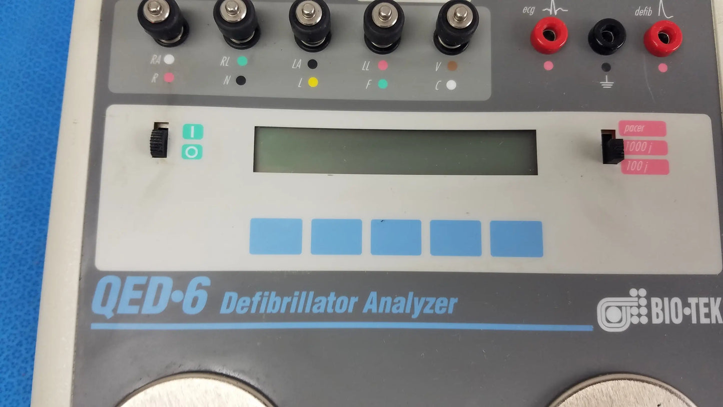 Bio-Tek QED-6 Defibrillator Analyzer Defibrillator Analyzer, second-hand product photo 9