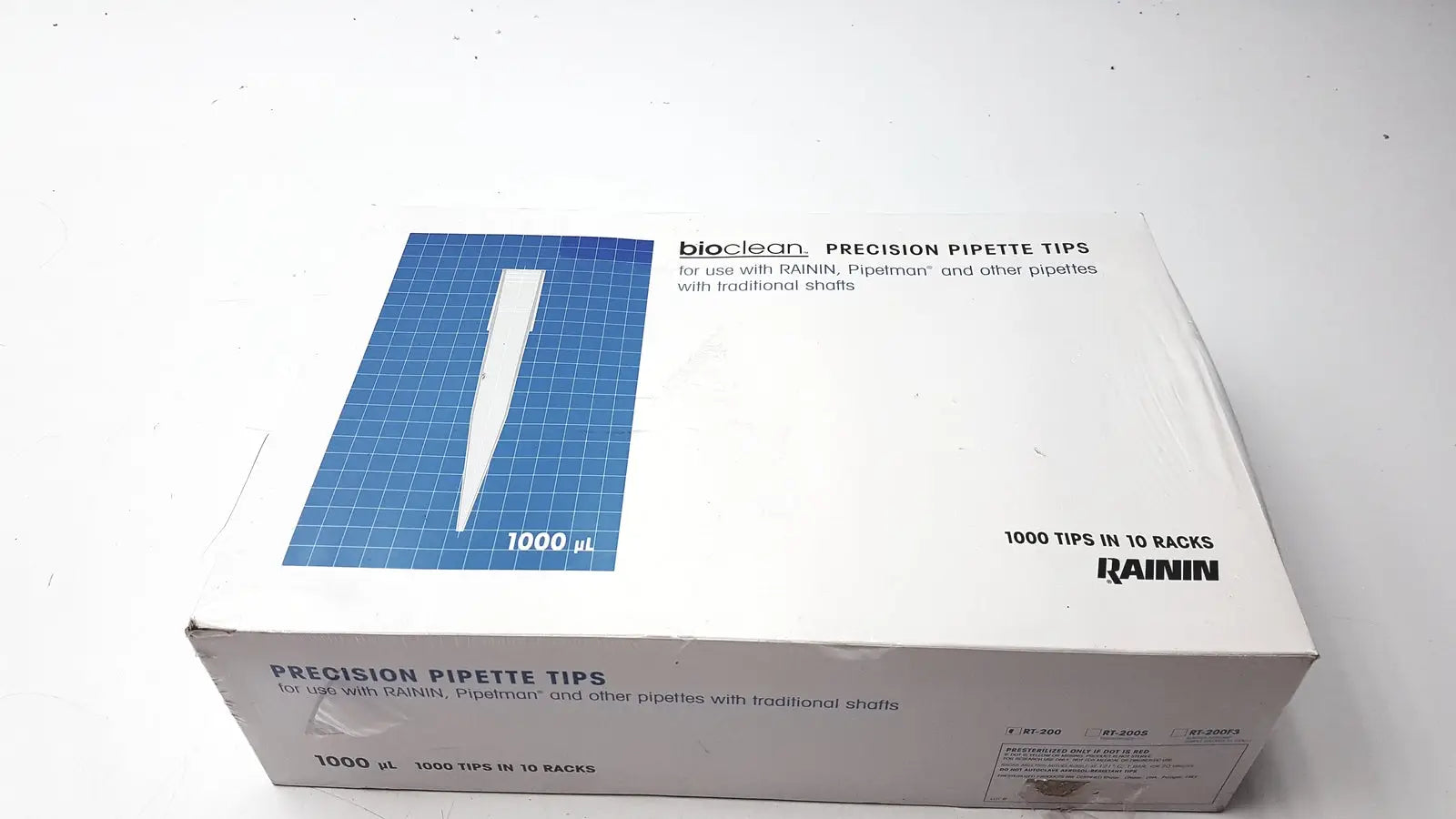Reuse Medical Bioclean Precision Pipette Tips 1000uL 1000 Tips In 10 Racks Pipettors/Automatic Pipettes, second-hand product photo 1