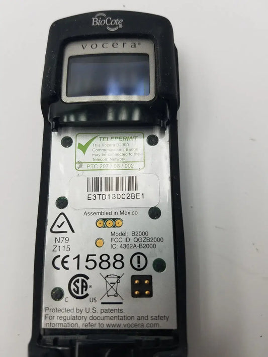 Vocera BioCote Vocera Model B2000 Badge Medical Communication Device, second-hand product photo 1