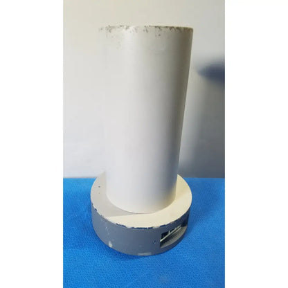 Biodex well counter 187-602 white cylindrical device with gray base and integrated usb port for reuse medical settings