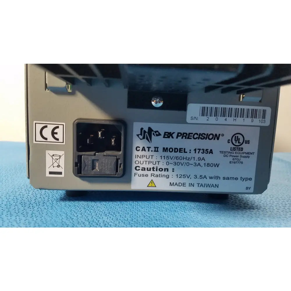 BK Precision 1735A 30V/3A Digital DC Power Supply Input 115V/60Hz - Digital DC Power Supply